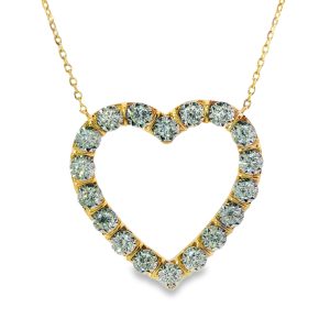 Złoty naszyjnik z diamentami 0.61ct