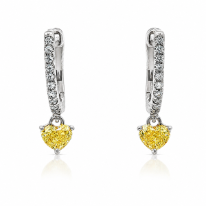 Złote kolczyki z diamentami 0.52ct